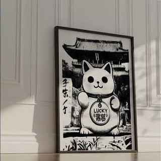 Monochrome Asian Wall Decor to bring good luck to your home.