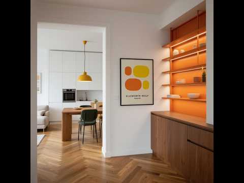 Inspired by Ellsworth Kelly Art in Orange and Yellow