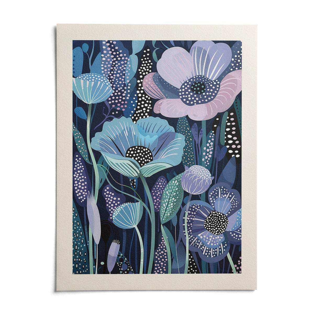 Purple Home Decor, shown as an unframed paper print on a plain white background