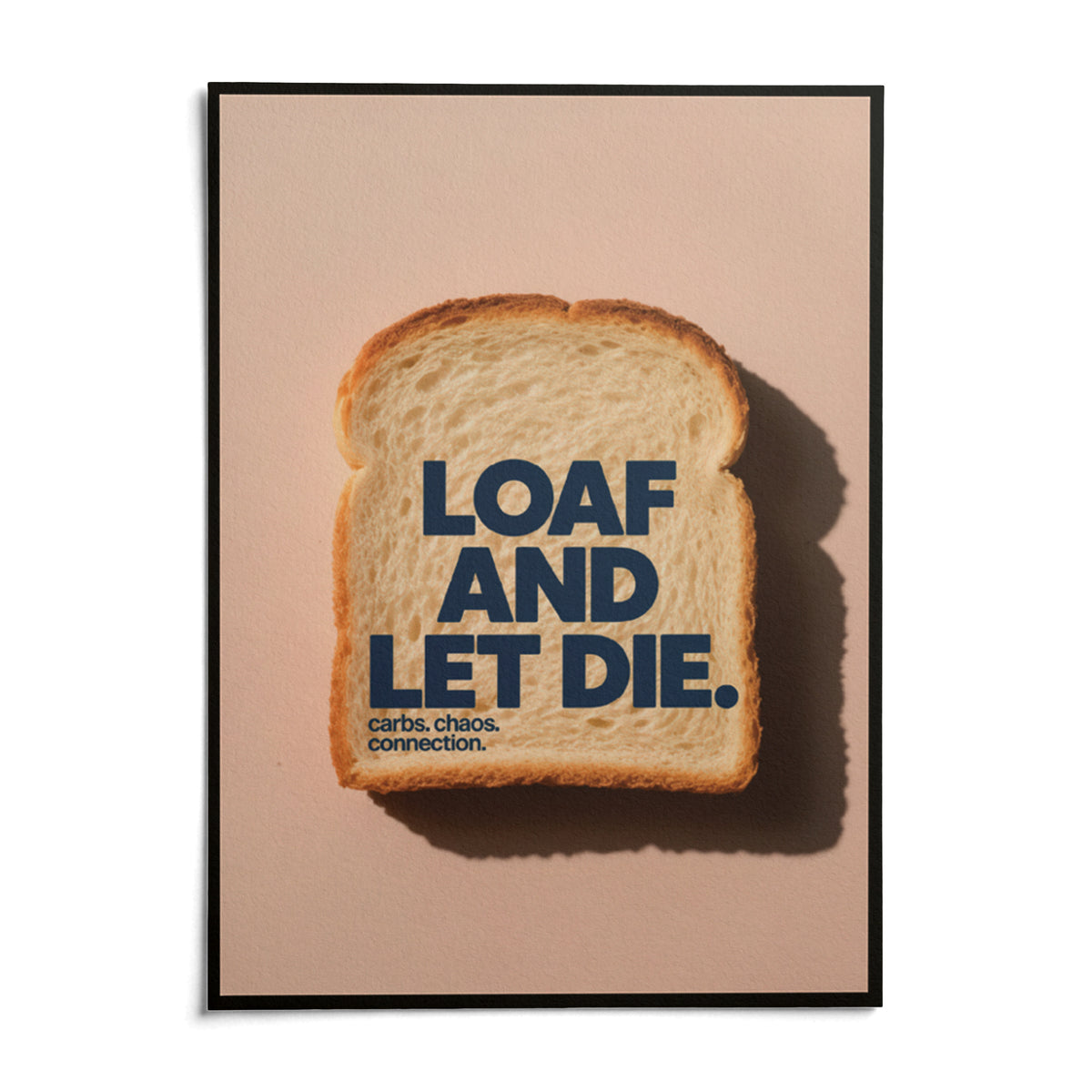 Quirky Kitchen Art, shown as an unframed paper print on a plain white background