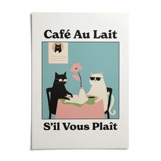 Quirky Kitchen Wall Art, shown as an unframed paper print on a plain white background