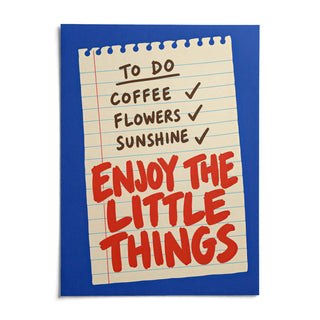 Quote Wall Art, shown as an unframed paper print on a plain white background