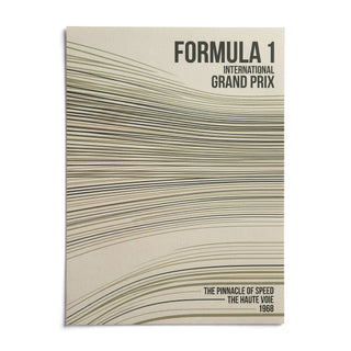 Racing Track Lines Poster, shown as an unframed paper print on a plain white background