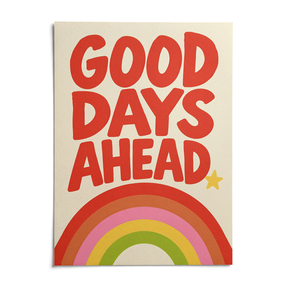 Rainbow Print, shown as an unframed paper print on a plain white background