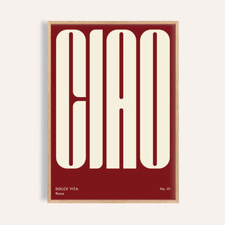 Red Text Print