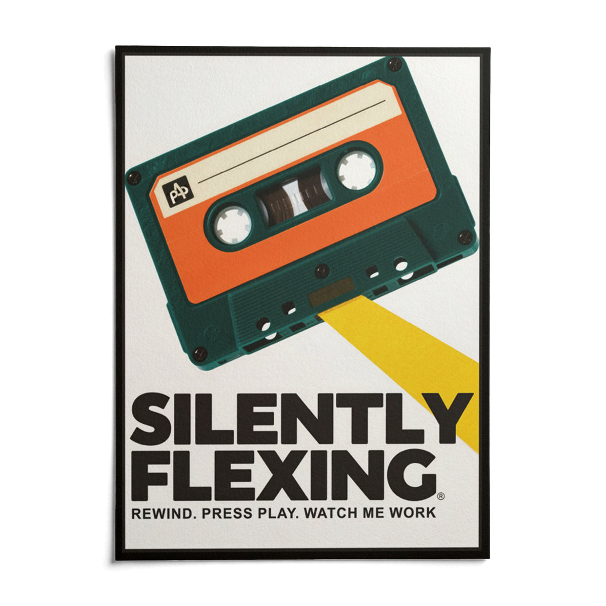 Cassette Poster, shown as an unframed paper print on a plain white background