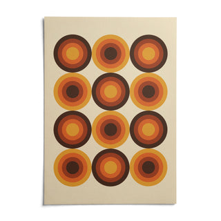 Retro Home Decor, shown as an unframed paper print on a plain white background