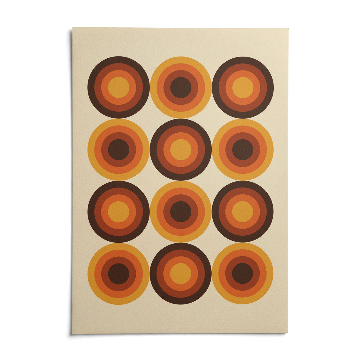Retro Home Decor, shown as an unframed paper print on a plain white background