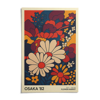 Retro Wall Art Prints, shown as an unframed paper print on a plain white background