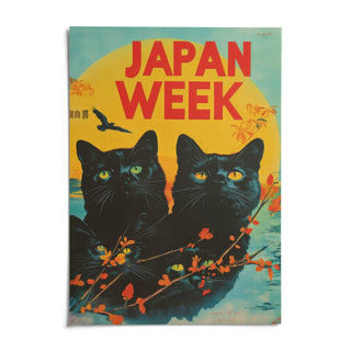 Retro Wall Prints, shown as an unframed paper print on a plain white background