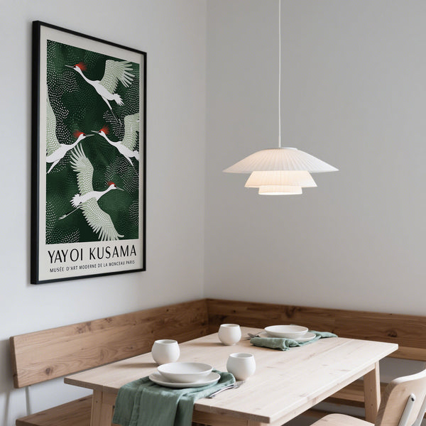 Japandi wall art blending traditional and contemporary design