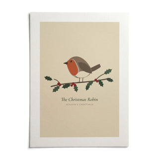 Robin Print, shown as an unframed paper print on a plain white background