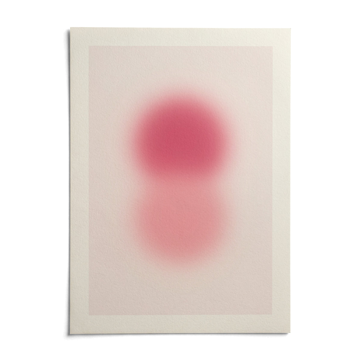 Rose Pink Wall Art, shown as an unframed paper print on a plain white background