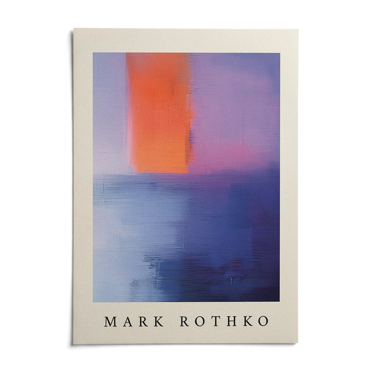 Rothko Art, shown as an unframed paper print on a plain white background