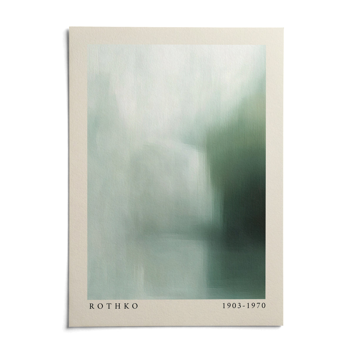 Rothko Print, shown as an unframed paper print on a plain white background