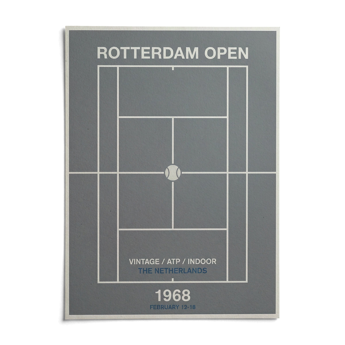 Rotterdam Open Poster, shown as an unframed paper print on a plain white background