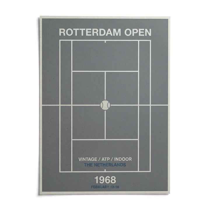 Rotterdam Open Poster, shown as an unframed paper print on a plain white background