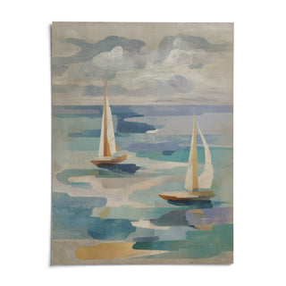 Sailboat Water Art, shown as an unframed paper print on a plain white background