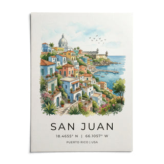 San Juan Art Print, shown as an unframed paper print on a plain white background