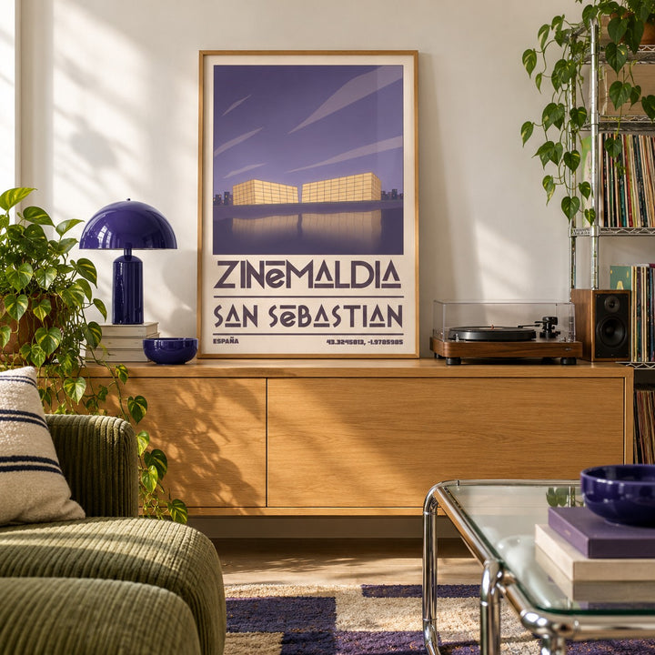 San Sebastian Wall Art shown in a creative reading corner (frame not included)