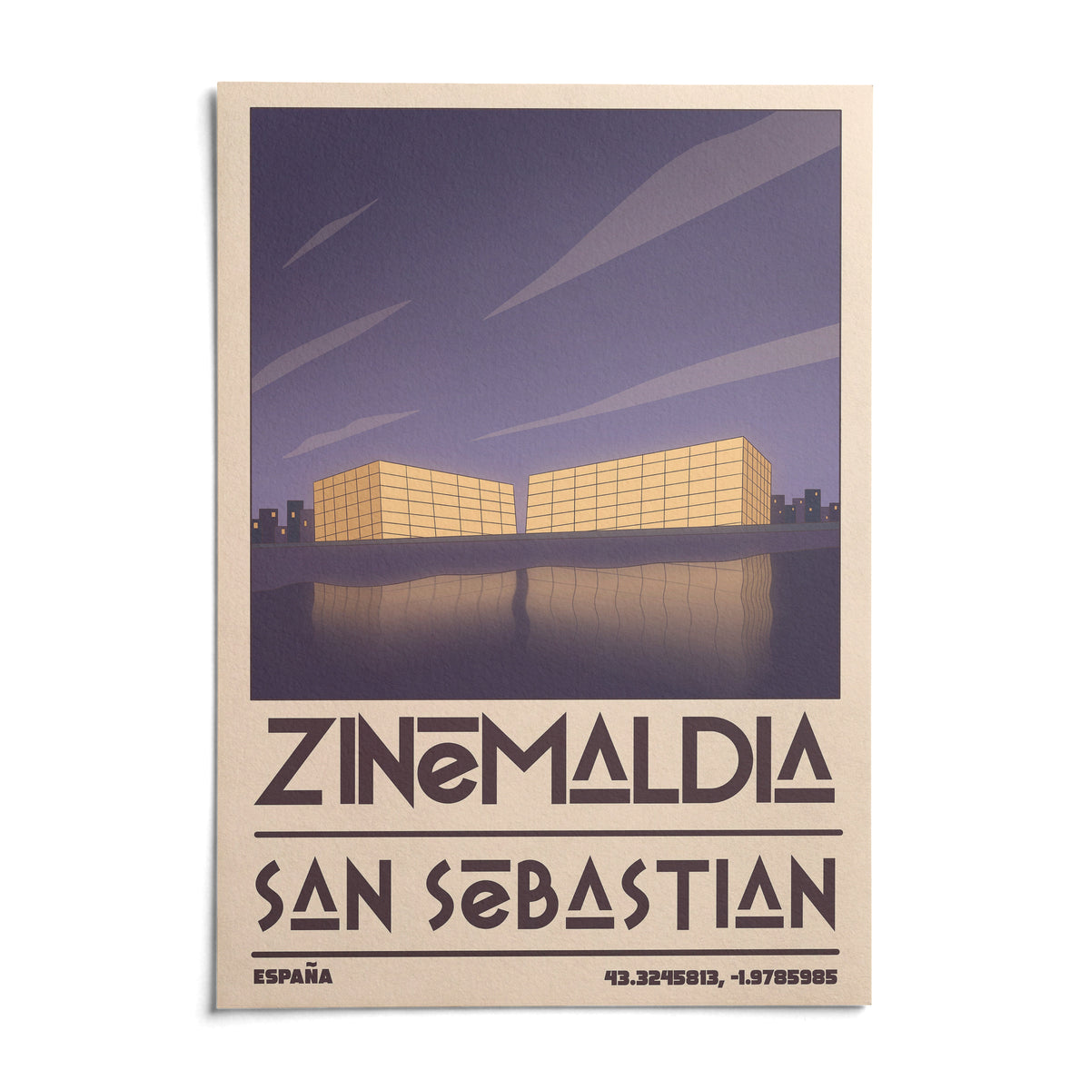 San Sebastian Wall Art, shown as an unframed paper print on a plain white background
