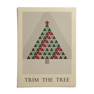 Scandinavian Christmas Print, shown as an unframed paper print on a plain white background