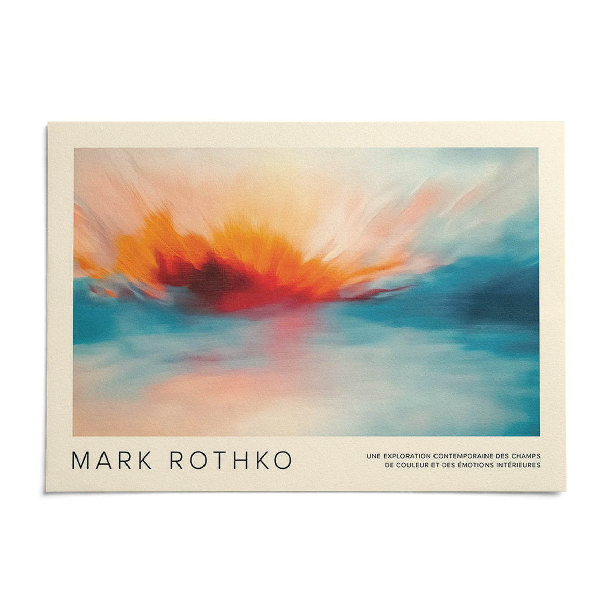 Sea Scape Wall Art, shown as an unframed paper print on a plain white background