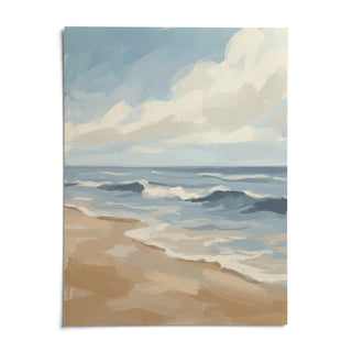 Seascape Poster, shown as an unframed paper print on a plain white background
