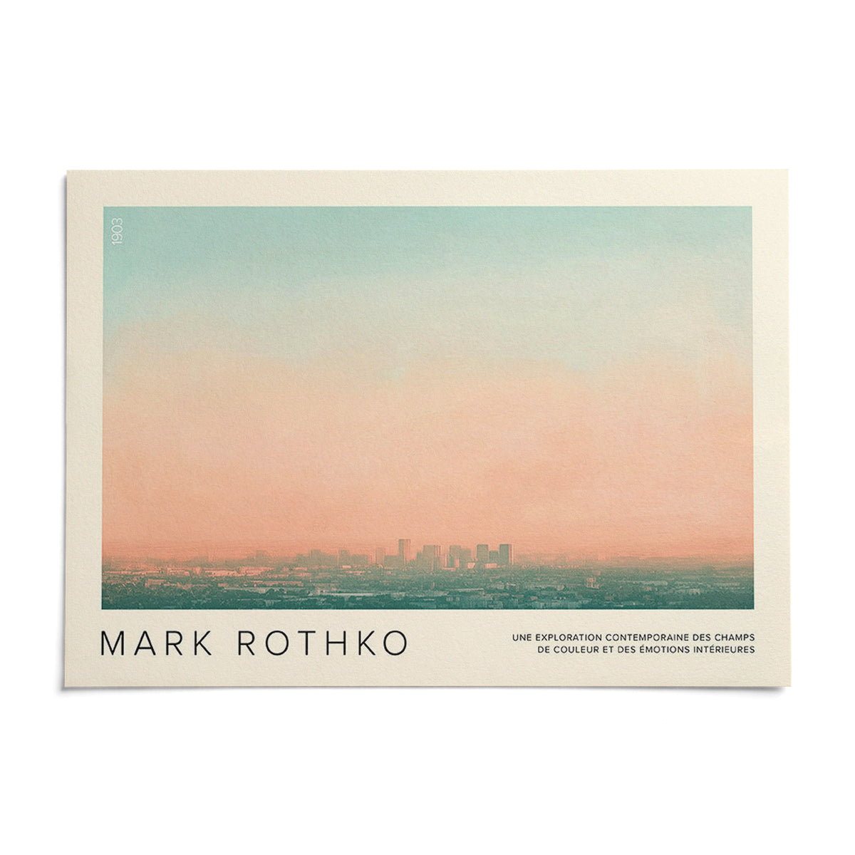 Skyline Wall Pictures, shown as an unframed paper print on a plain white background