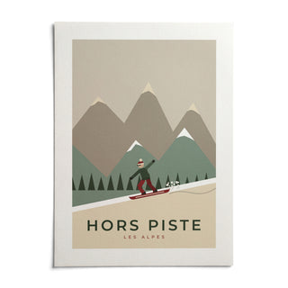 Snowboard Poster, shown as an unframed paper print on a plain white background