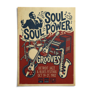 Soul Music Art, shown as an unframed paper print on a plain white background