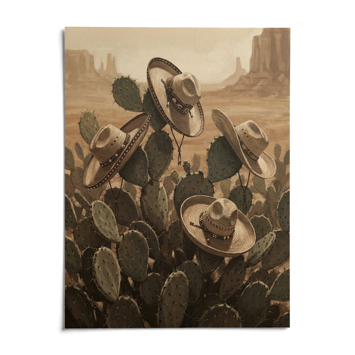 Southwestern Art Prints, shown as an unframed paper print on a plain white background