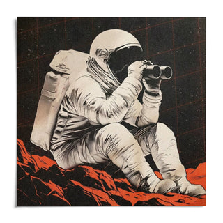 Space Exploration Poster, shown as an unframed paper print on a plain white background