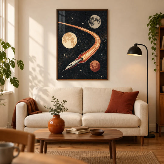 Poster Spaziale Retrò