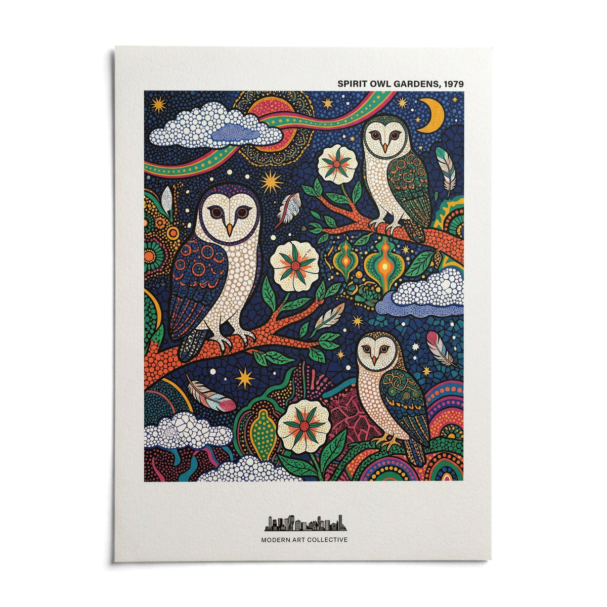 Spiritual Garden Poster, shown as an unframed paper print on a plain white background
