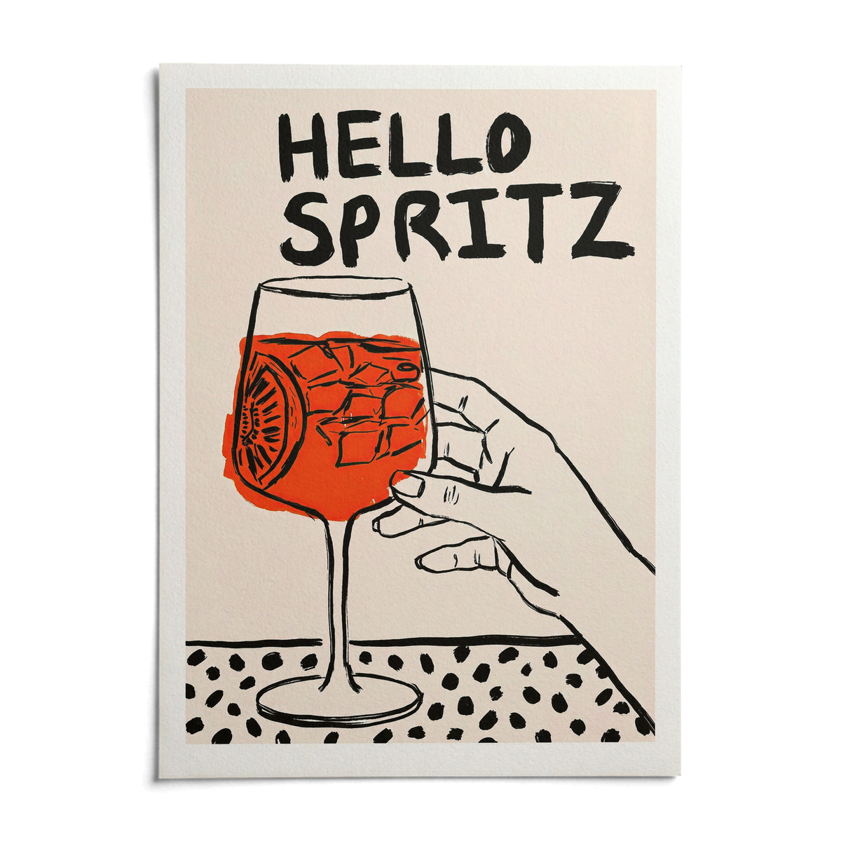 Spritz Print, shown as an unframed paper print on a plain white background