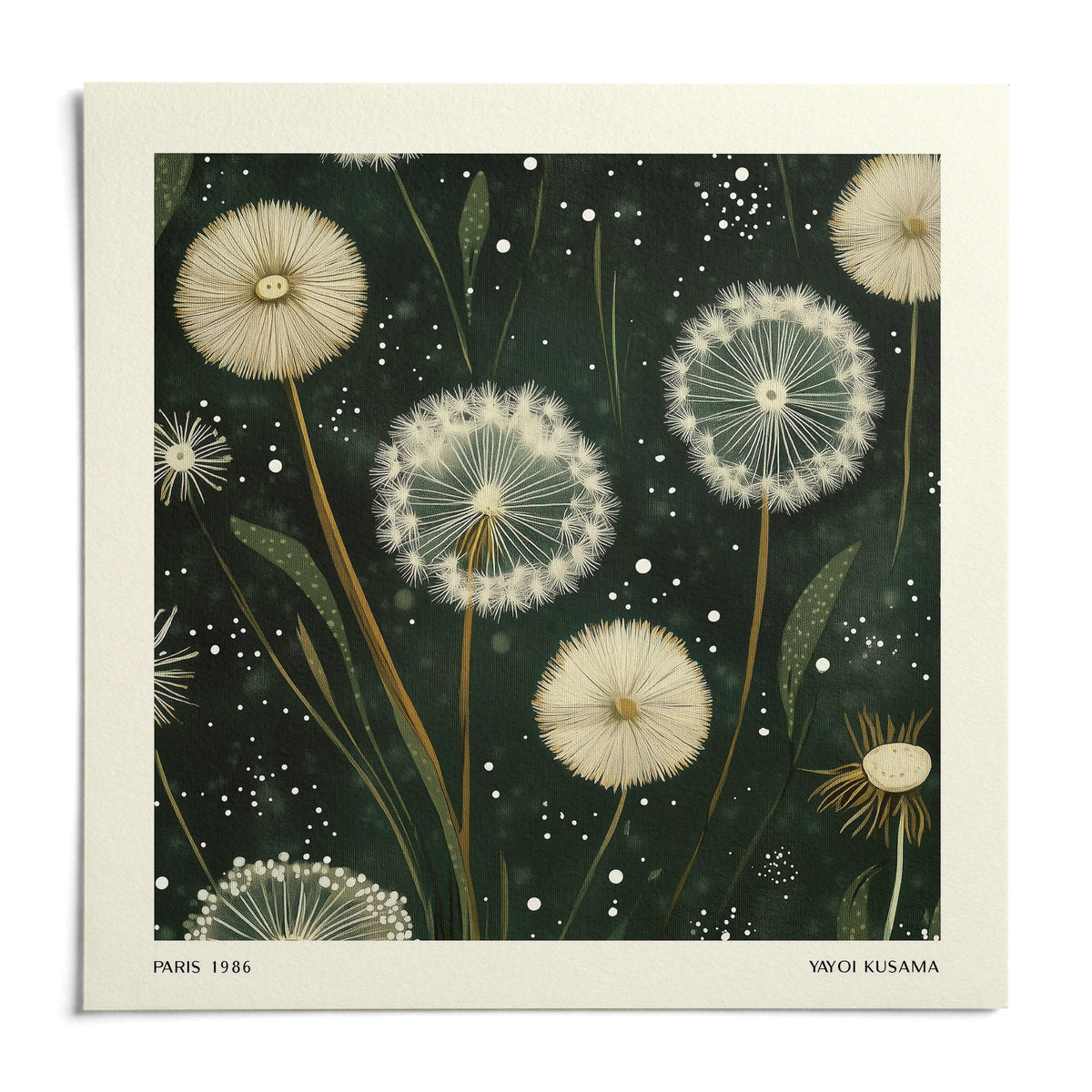 Square Wall Art, shown as an unframed paper print on a plain white background