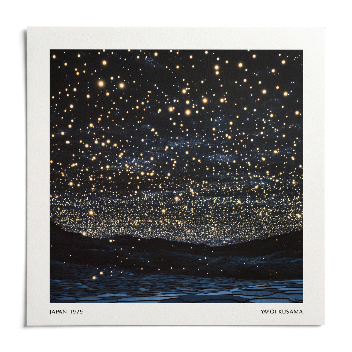 Starry Night Print, shown as an unframed paper print on a plain white background