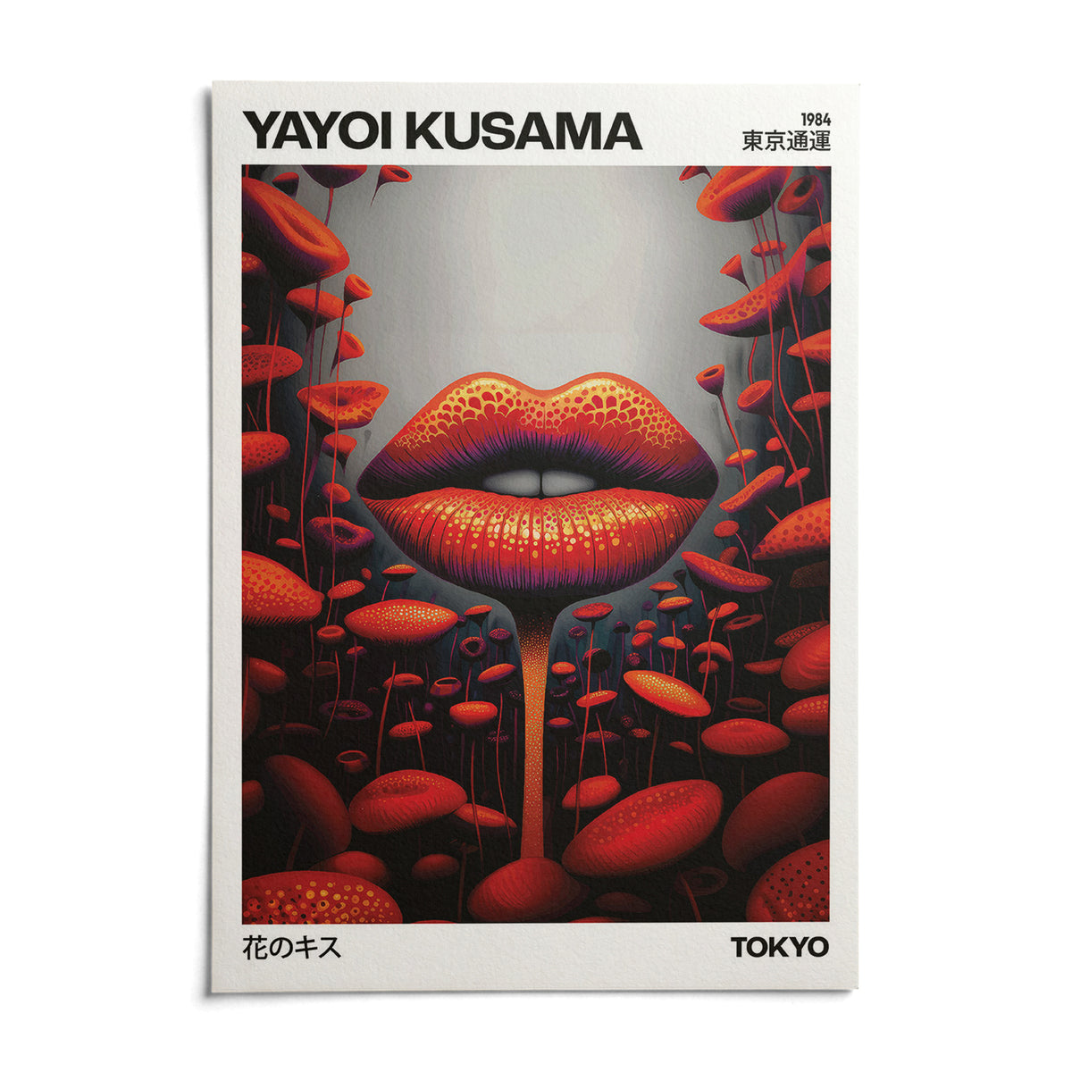 Strange Wall Art, shown as an unframed paper print on a plain white background