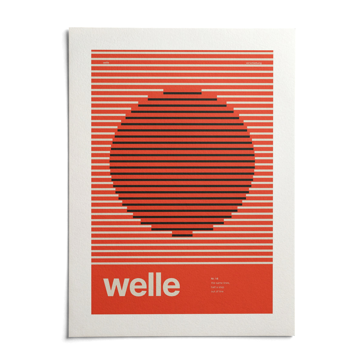 Stripe Print, shown as an unframed paper print on a plain white background