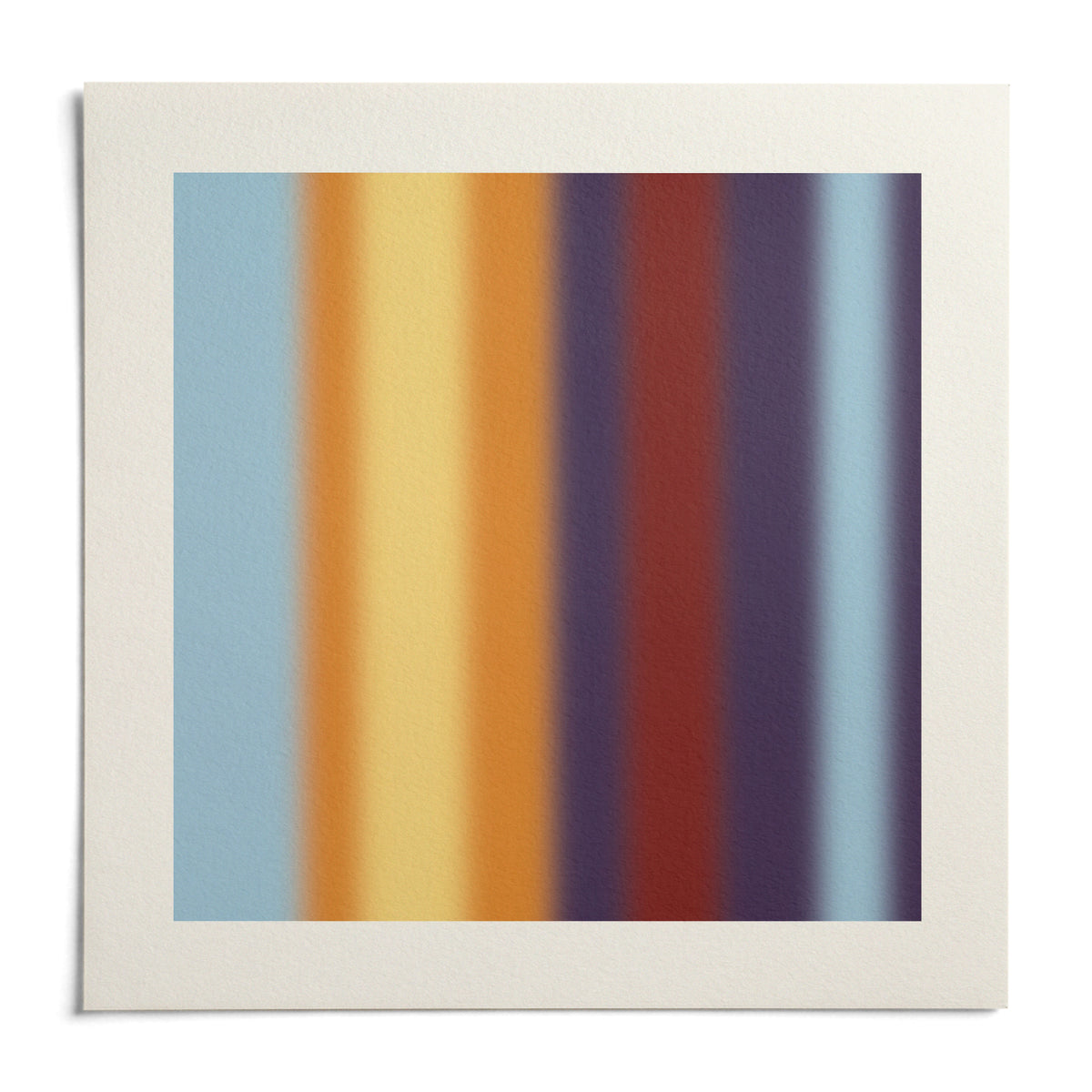 Striped Print, shown as an unframed paper print on a plain white background