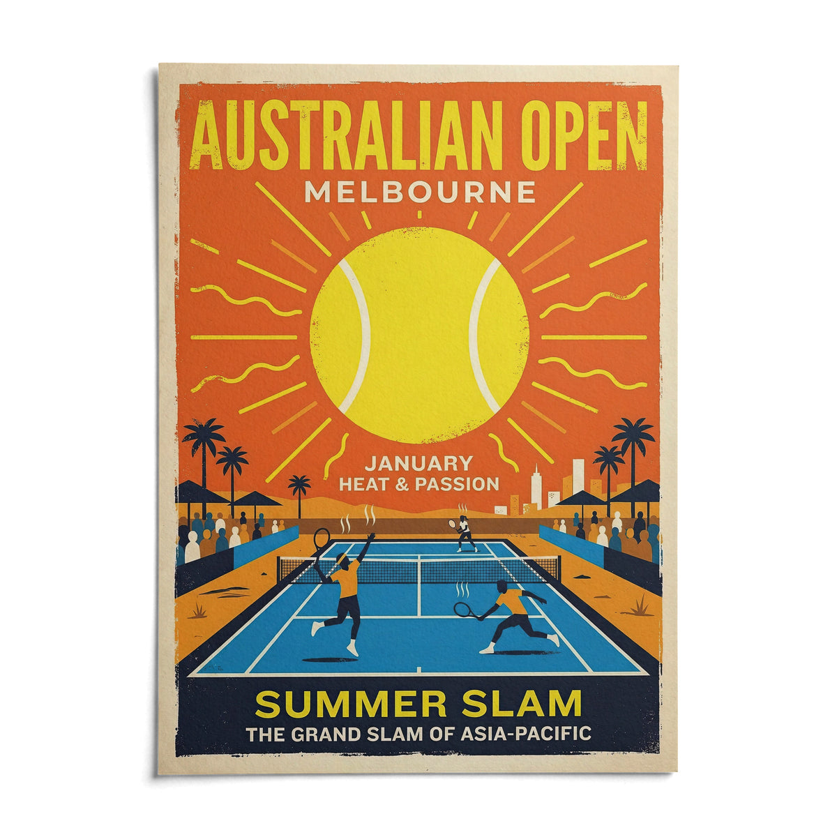 Summer Slam Print, shown as an unframed paper print on a plain white background