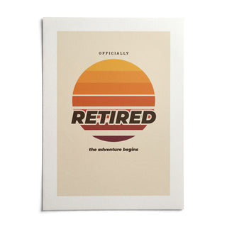 Sunset Poster, shown as an unframed paper print on a plain white background