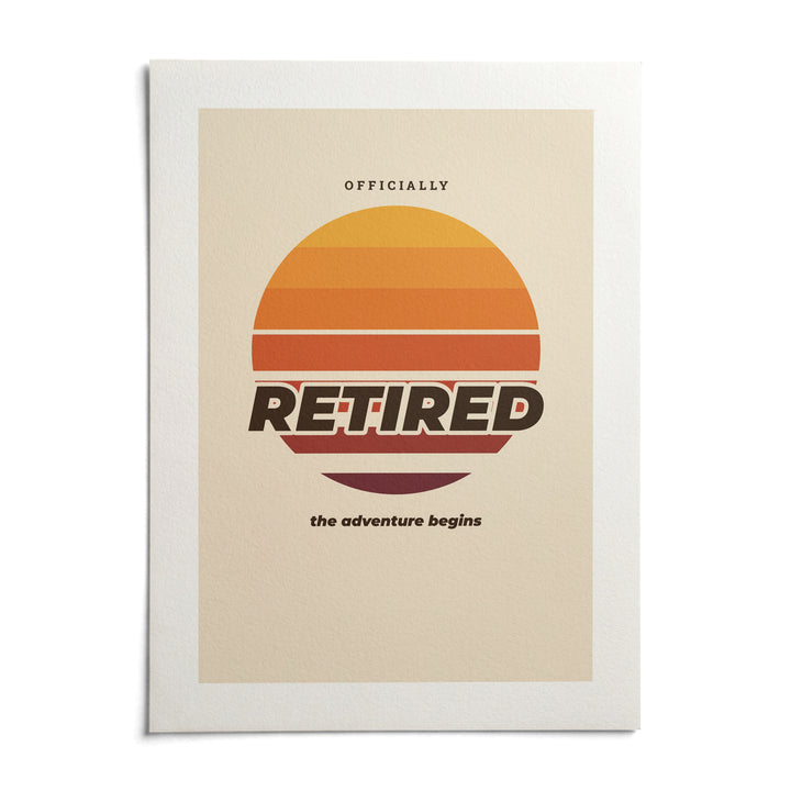 Sunset Poster, shown as an unframed paper print on a plain white background