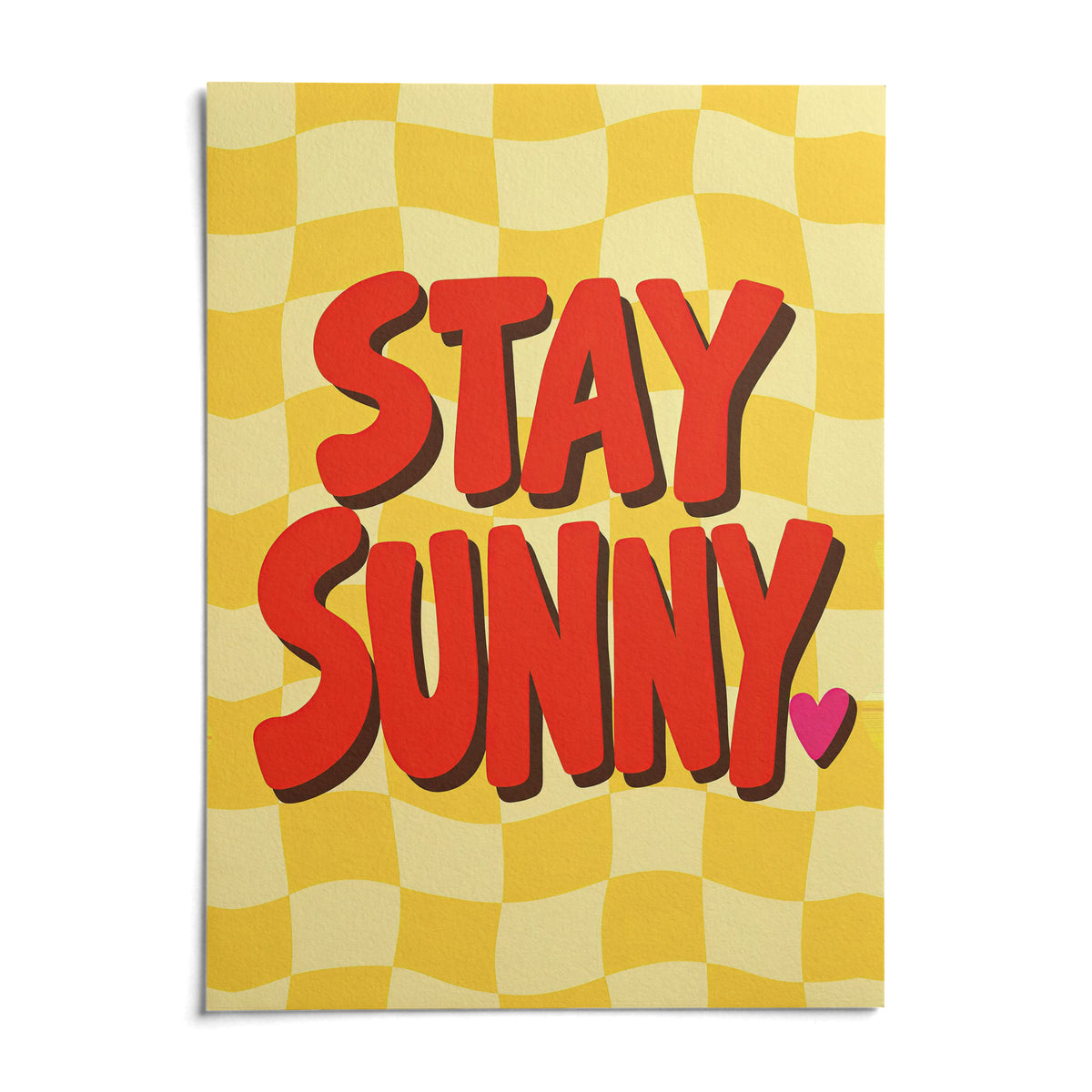 Sunshine Print, shown as an unframed paper print on a plain white background