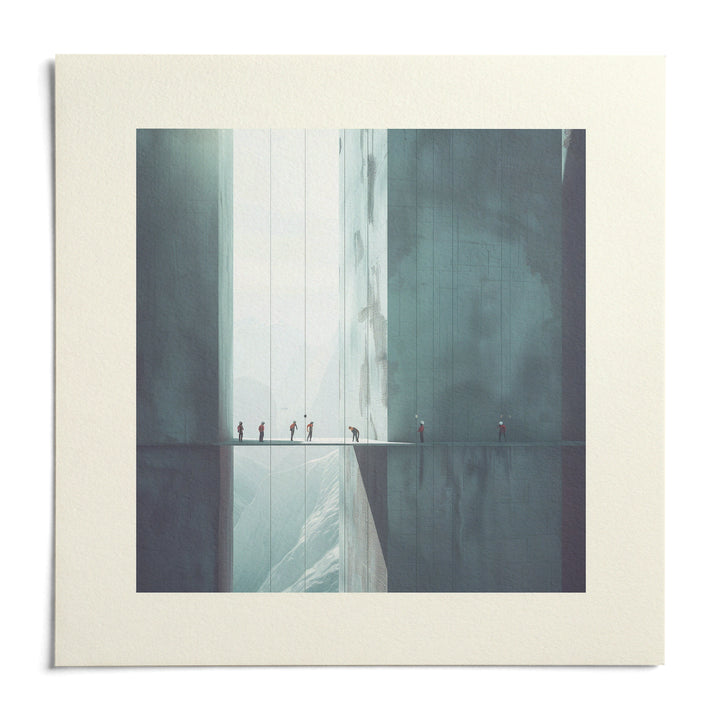 Surreal Art Prints, shown as an unframed paper print on a plain white background