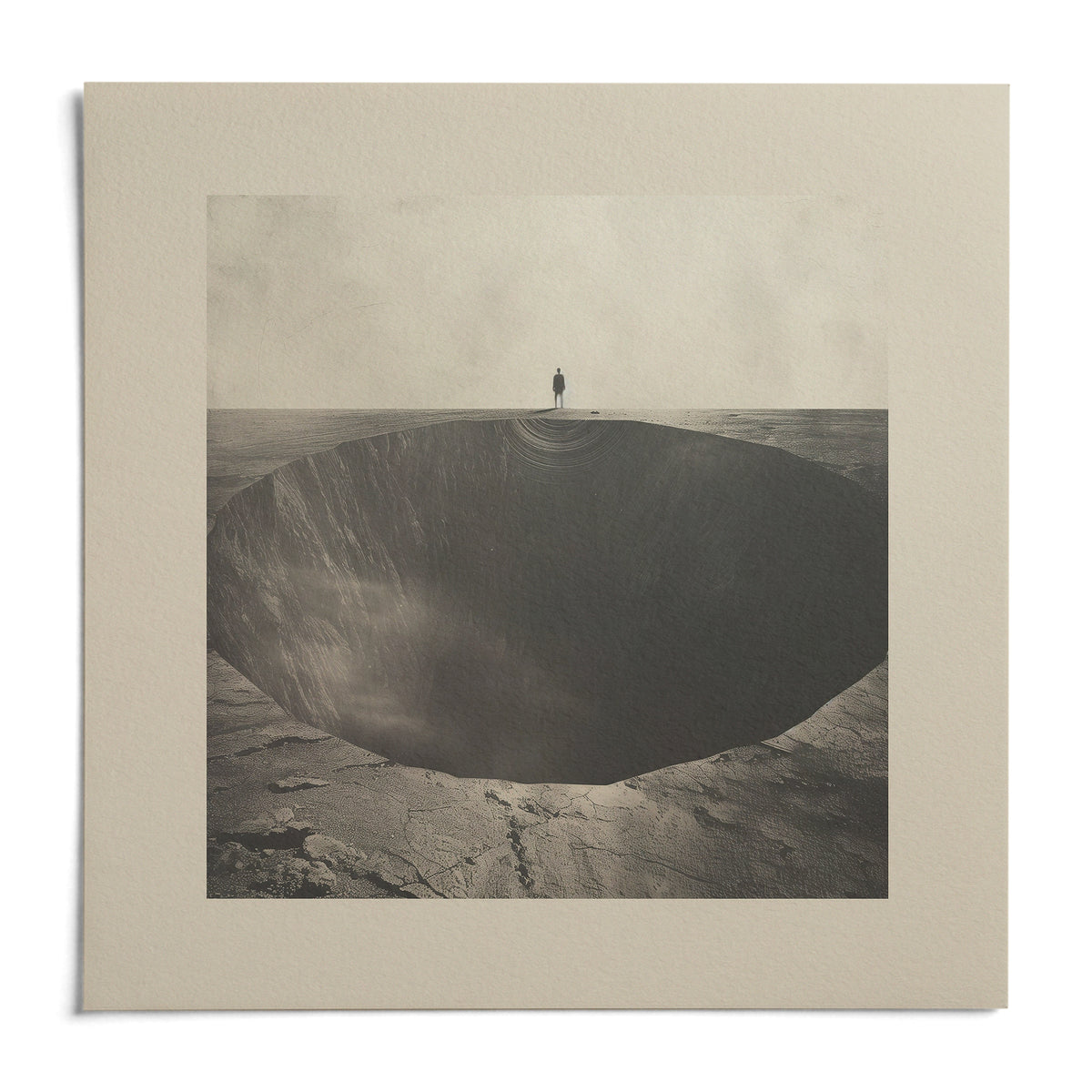 Surrealist Wall Art, shown as an unframed paper print on a plain white background