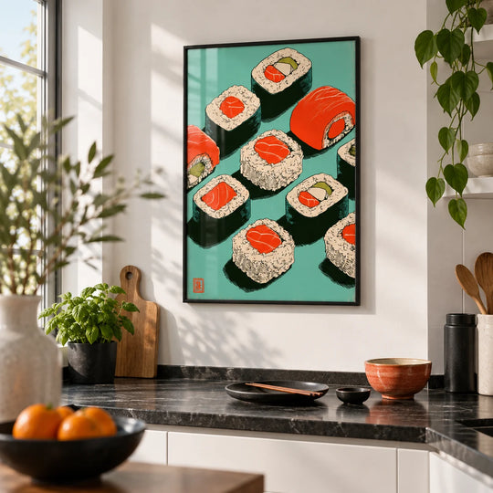 Sushi konsttryck