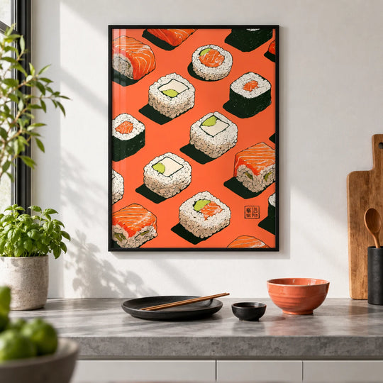 Affiche murale Sushi