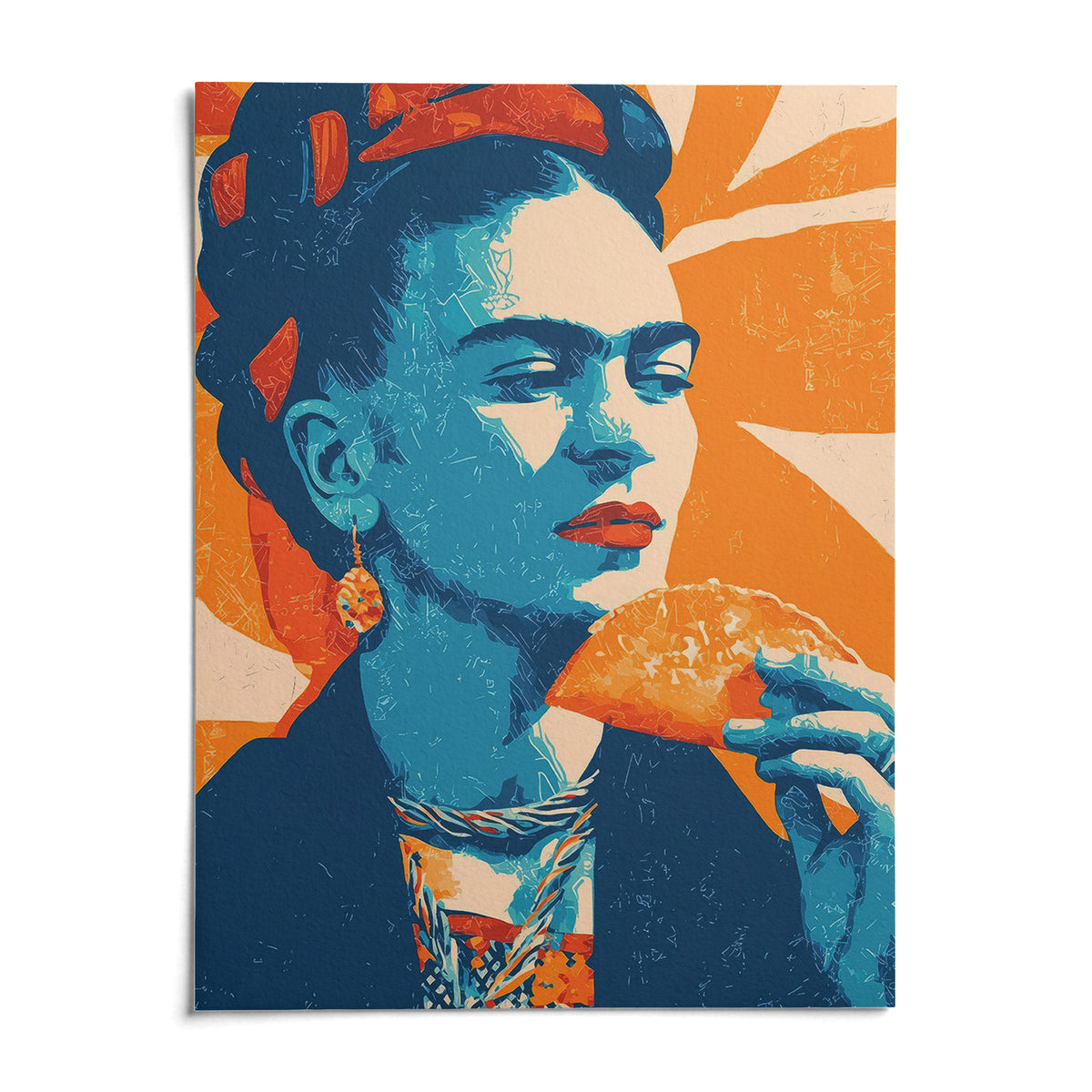 Taco Print, shown as an unframed paper print on a plain white background